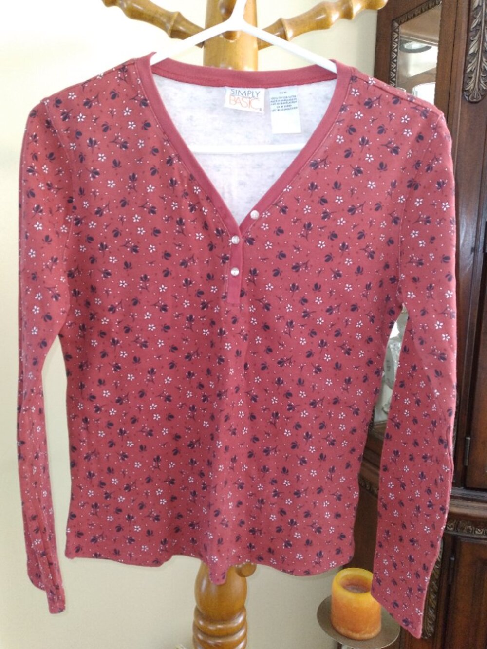 Comfortable Cotton Top, Simply Basic, Size - M